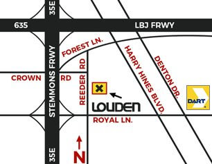 Louden Motorcar Services Map