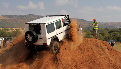 White Mercedes-Benz G-Class